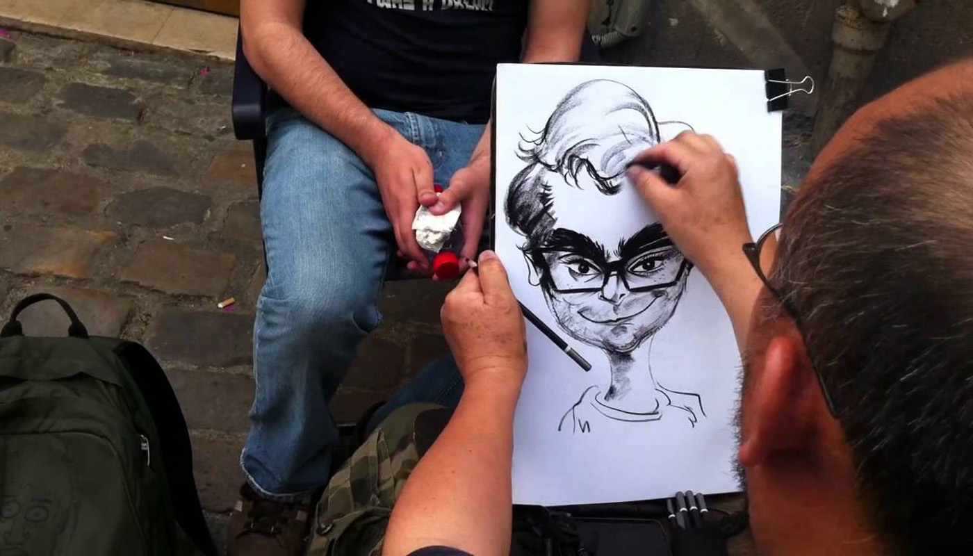 caricaturista e ritrattista